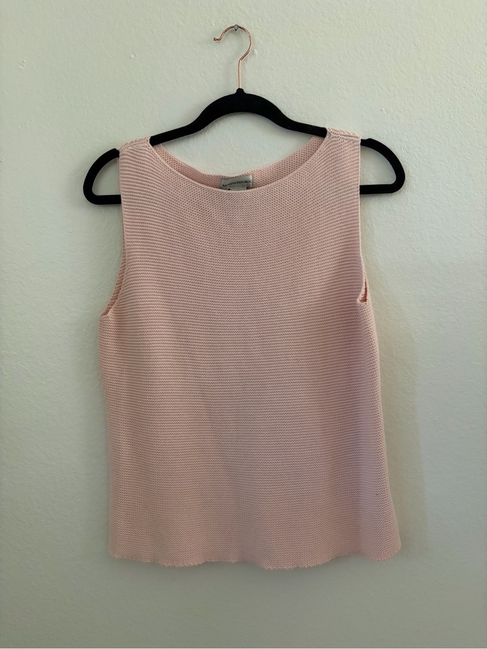 Banana Republic 100% Cotton Knit Top - Blush Pink